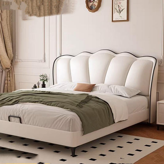 Leather Bed Italian Modern Design Style Soft Package for Bedroom