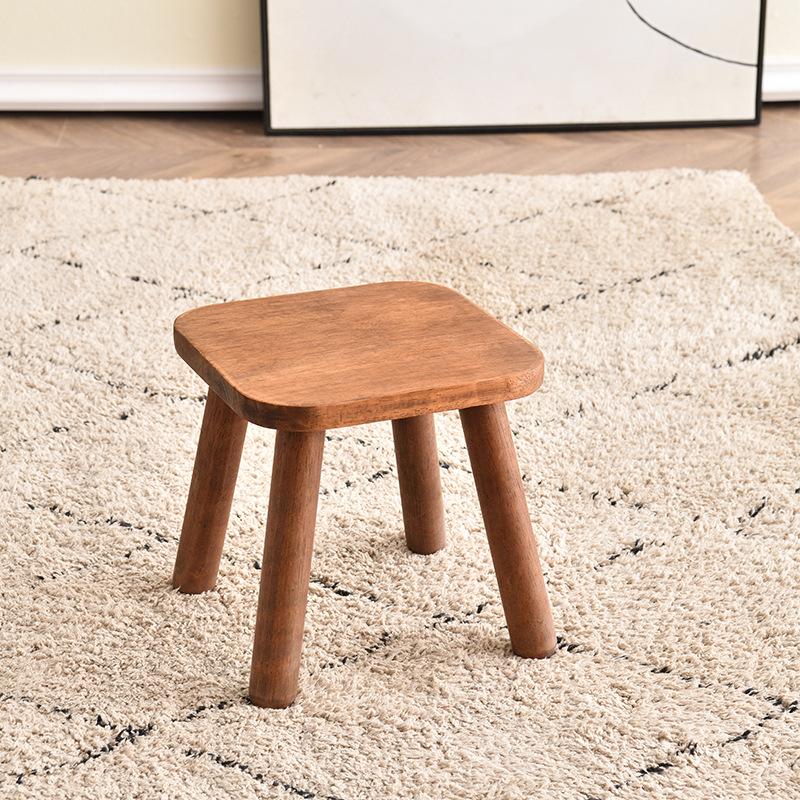 A Solid Wood Small Stool For Home Wooden Stool Dining Stool Minimalist Adult the Original Wooden Stool