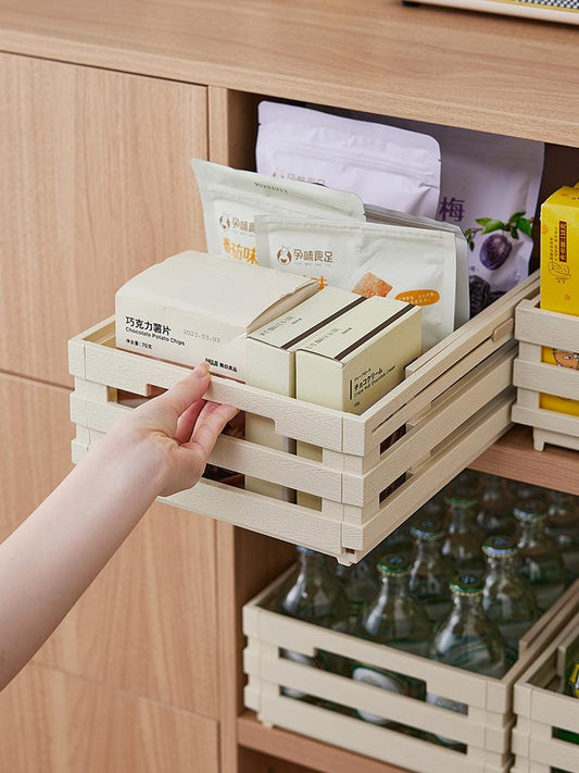 DOORVERSE Storage Box Plastic Container, Multi-Functional Drawer, Snacks Drinks Container For Kitchen For Living Room