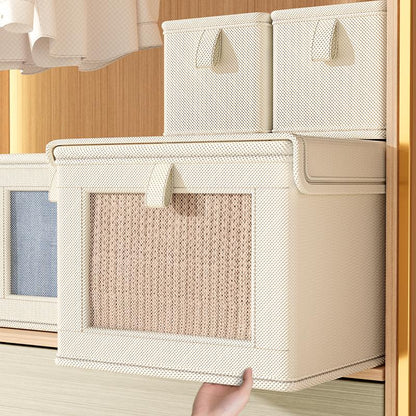 Oxford Cloth Window Bedroom Clothes Storage Box With Lid Household Clothes Dust-proof Storage Box Large Balcony Storage Box