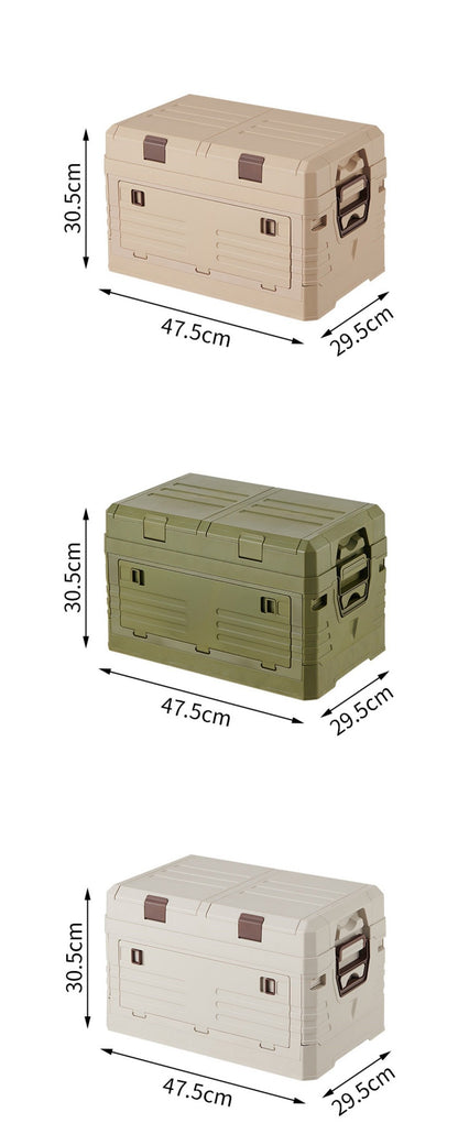 DOORVERSE Foldable Dustproof Storage Box | Large Capacity | Camping & Picnic Organizer