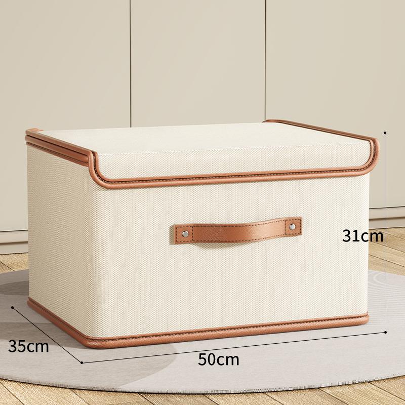 Oxford Cloth Large Flip Cover With Lid One-piece Storage Box Clothes Household Storage Box Wardrobe Clothes Storage Box