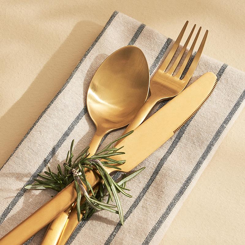 Ivory Minimalist Stainless Steel & Acrylic Cutlery Elegant Durable For Home & Outdoor Dining