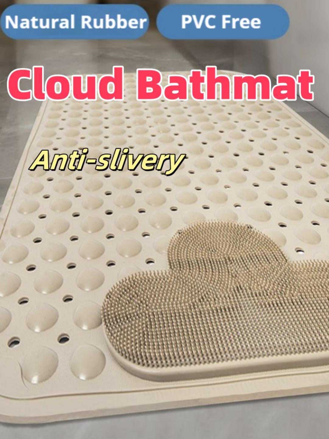 Bathroom Mat Anti Skid Mat Thickened Massage Powerful Suction Cup Toilet Foot Mat Safety Non Slip Shower Mat