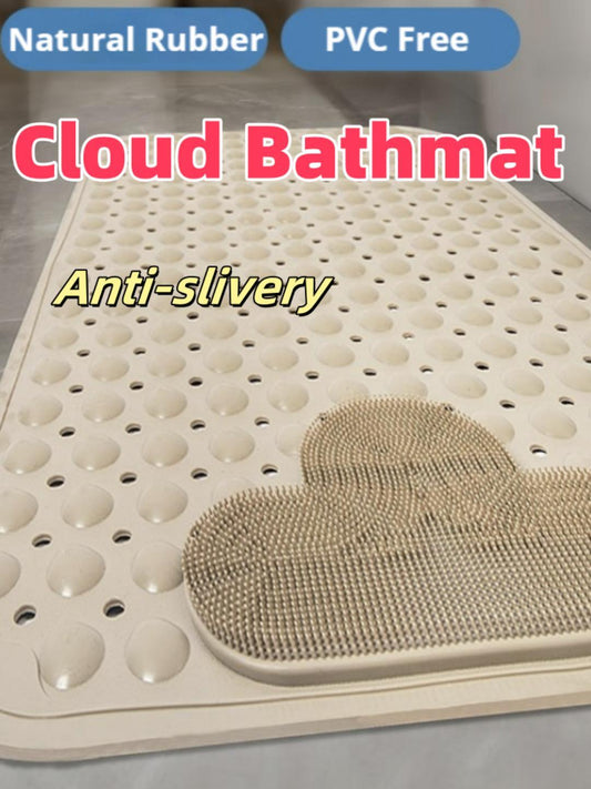 Bathroom Mat Anti Skid Mat Thickened Massage Powerful Suction Cup Toilet Foot Mat Safety Non Slip Shower Mat