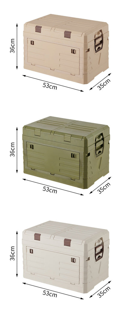 DOORVERSE Foldable Dustproof Storage Box | Large Capacity | Camping & Picnic Organizer