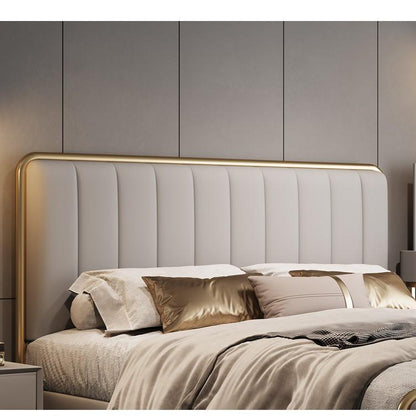 Bed Italian Modern Minimalist Light Luxury Metal for Bedroom