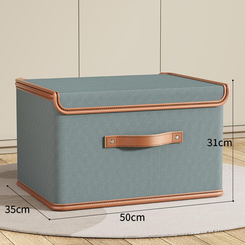 Oxford Cloth Large Flip Cover With Lid One-piece Storage Box Clothes Household Storage Box Wardrobe Clothes Storage Box