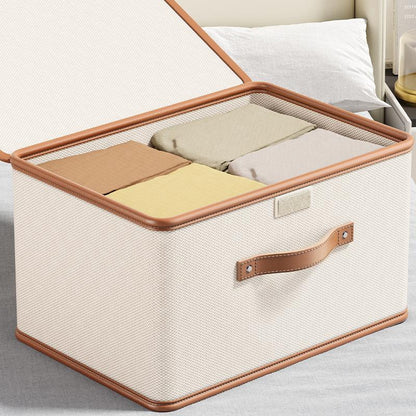 Oxford Cloth Large Flip Cover With Lid One-piece Storage Box Clothes Household Storage Box Wardrobe Clothes Storage Box