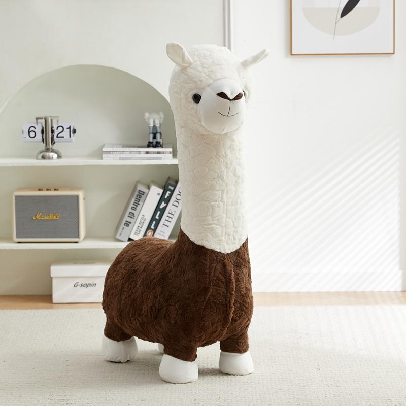 Alpaca Shaped Seat, Living Room Decor, Children's Sofa, Leisure Seat