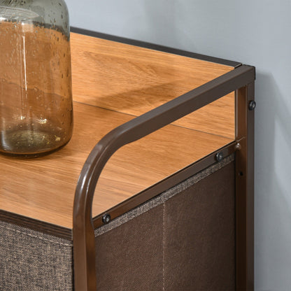 HOMCOM Industrial 7-Drawer Dresser for Bedroom, Steel Frame