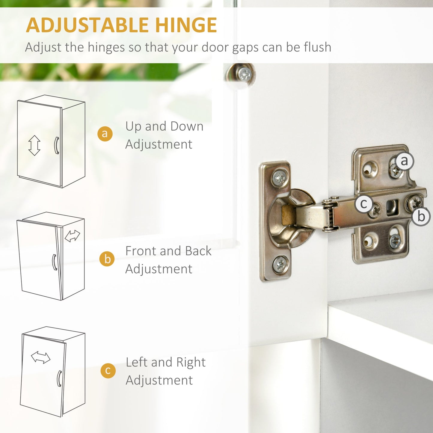 HOMCOM Modern Dining Buffet Hutch with Glass Doors & Drawers