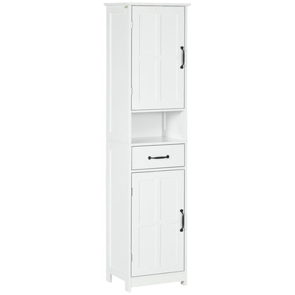 kleankin Modern Bath Cabinet, Slim Storage for Small Spaces