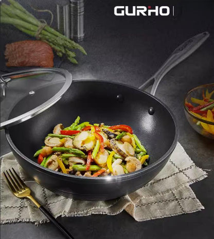 Wok Platinum Non-Stick Material  for Kitchen