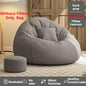 Classic Bean Bag  Without Filler Soft Leisure Sofa Lazy Couch Bag Linen Cloth Lounger Seat Tatami Living Room Furniture Bedroom