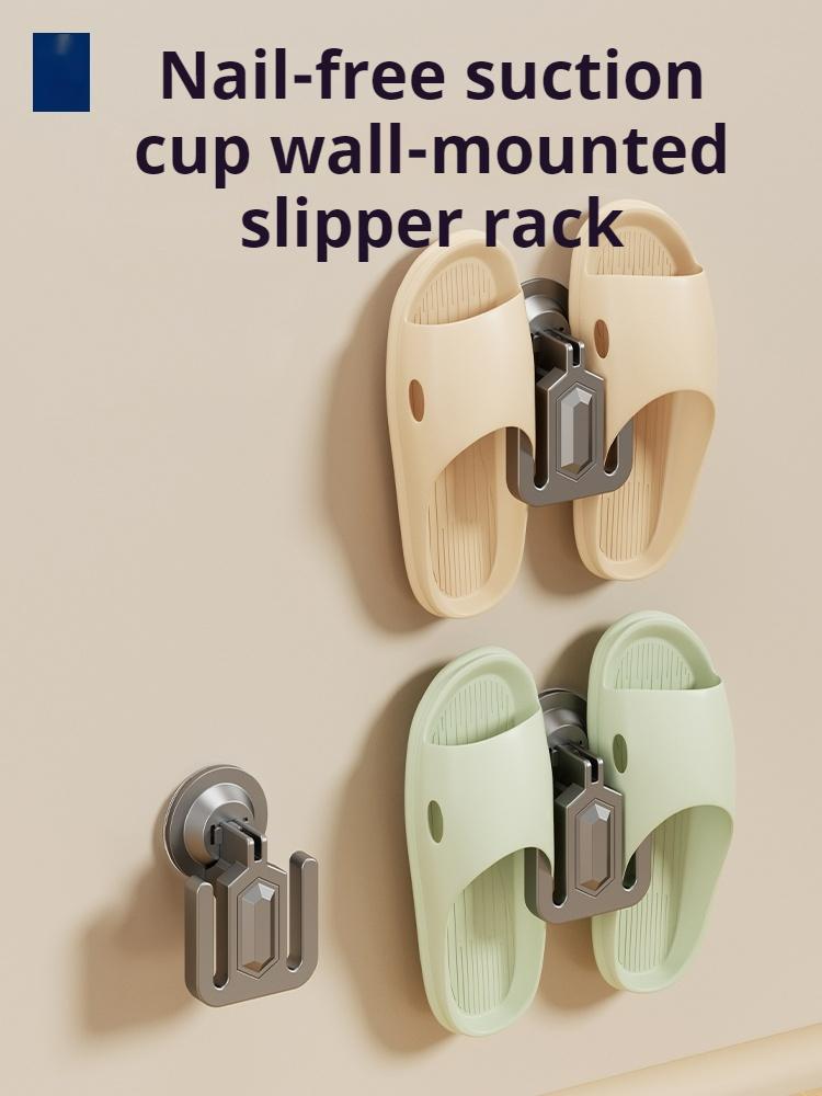 Toilet Slipper Hanger Bathroom Storage Rack, Slipper Rack, Wall Mounted Shoe Rack