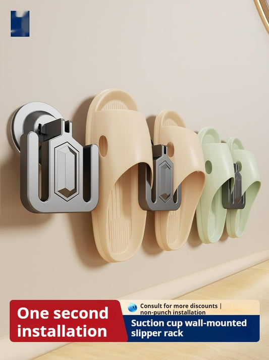 Toilet Slipper Hanger Bathroom Storage Rack, Slipper Rack, Wall Mounted Shoe Rack