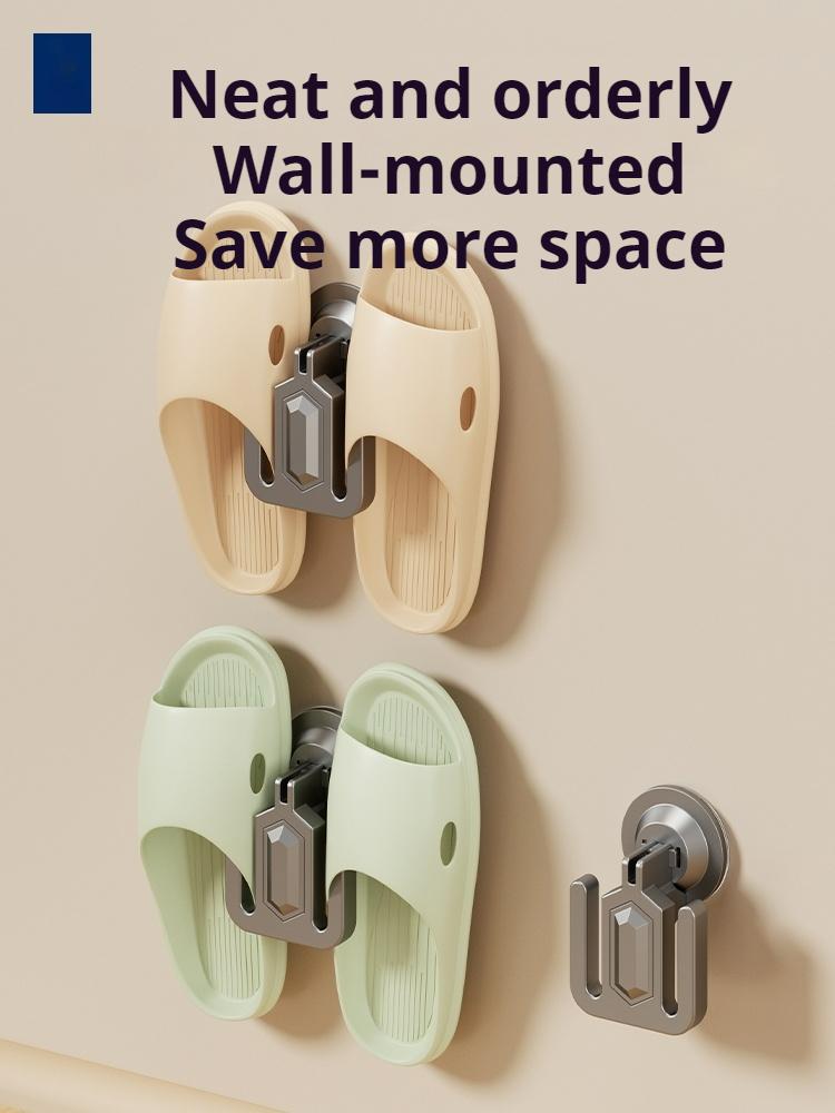 Toilet Slipper Hanger Bathroom Storage Rack, Slipper Rack, Wall Mounted Shoe Rack