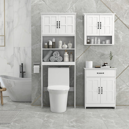 kleankin Modern Bathroom Cabinet, Drawer & Adjustable Shelf