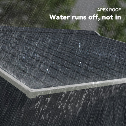 Outsunny 9x6 Steel Backyard Storage Shed with Foundation Kit