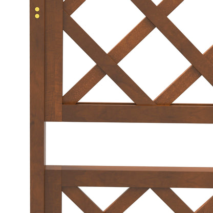 Outsunny Wooden Trellis Planter for Patio, Climbing Support