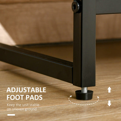 HOMCOM Industrial 7-Drawer Bedroom Dresser, Steel Frame