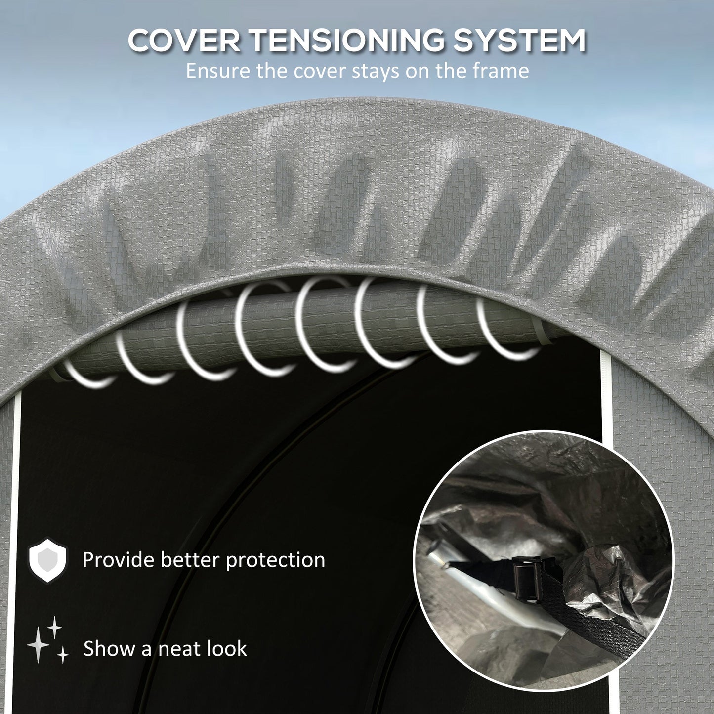 Outsunny Galvanized Steel 6x8 Shed for Backyard, Waterproof