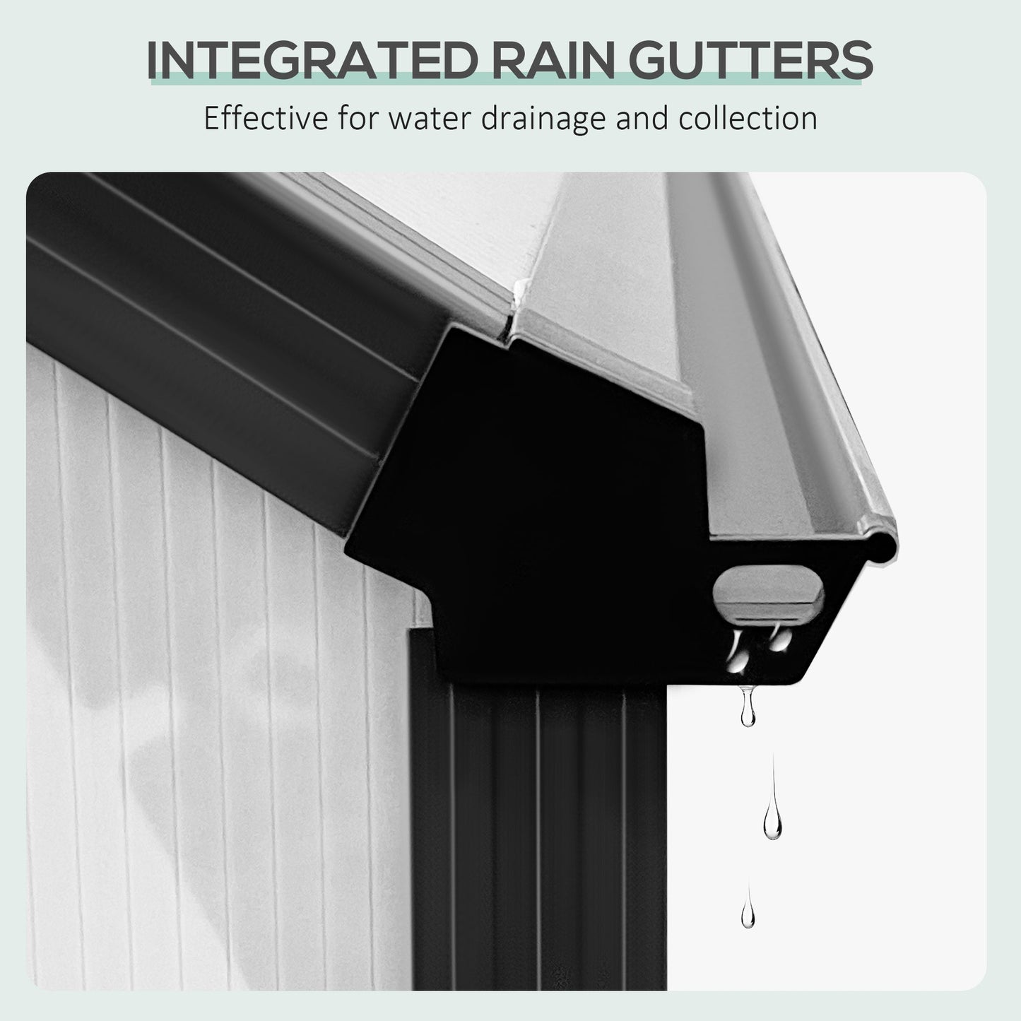 Outsunny Aluminum Walk-In Greenhouse, Backyard, Winter-Ready