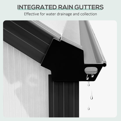 Outsunny Aluminum Walk-In Greenhouse, Backyard, Winter-Ready