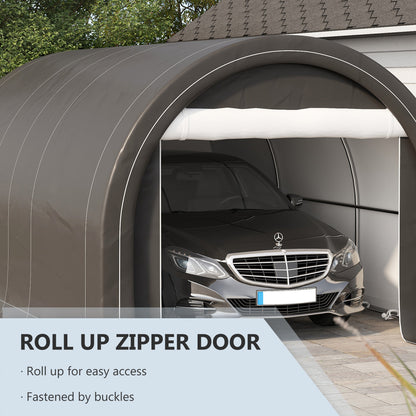 Outsunny Heavy-Duty 10x16 Carport for Driveway, UV Canopy
